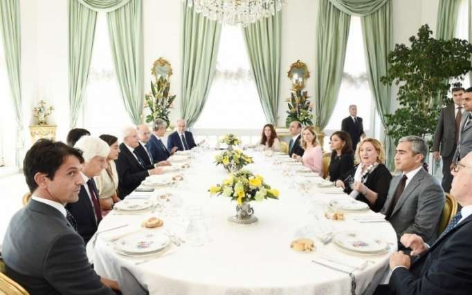 Déjeuner officiel offert par le président italien en l’honneur de Mehriban Aliyeva - PHOTOS