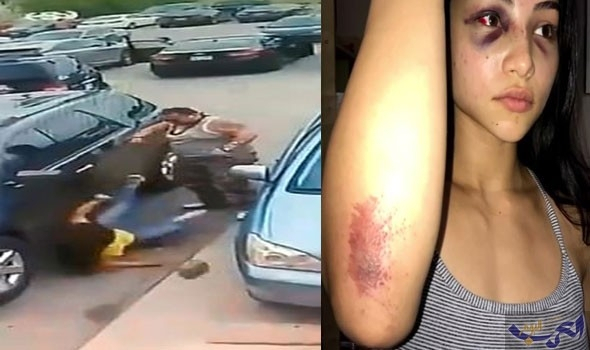 كاميرا للمراقبة تكشف اعتداء رجل على فتاة بالضرب في تكساس