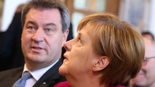 Kein Wahlkampfauftritt - Merkel und Söder im Allgäu