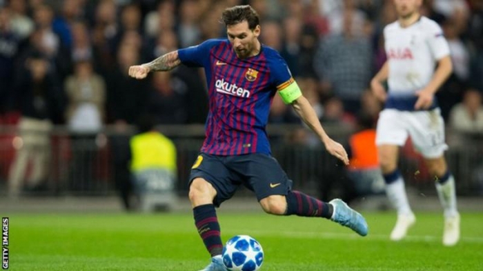 Spurs v Barcelona: Lionel Messi