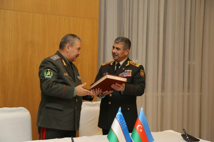 Azerbaijan, Uzbekistan ink military cooperation plan - PHOTO