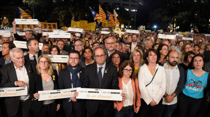 Soberanismo catalán exige liberación de los líderes sociales