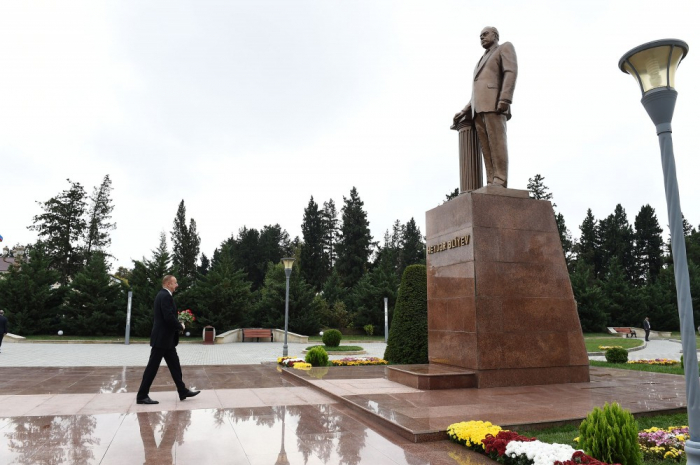 Präsident Ilham Aliyev zu Besuch in Imischli