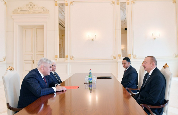 President Ilham Aliyev receives Russian interior minister