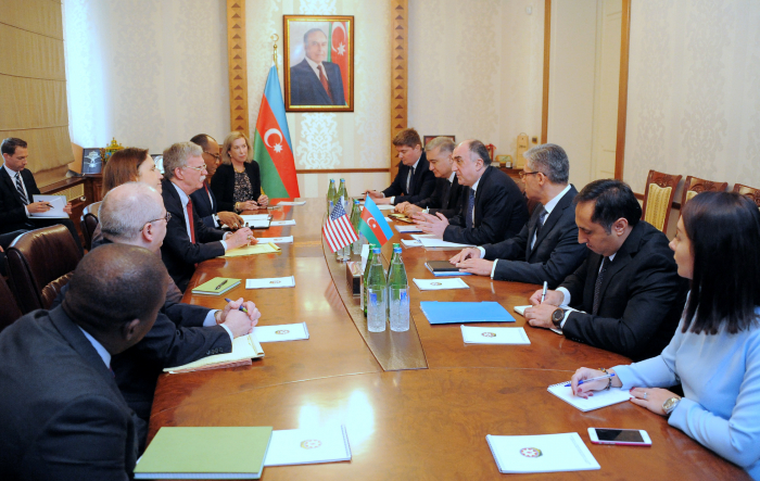 FM Mammadyarov meets with John Bolton