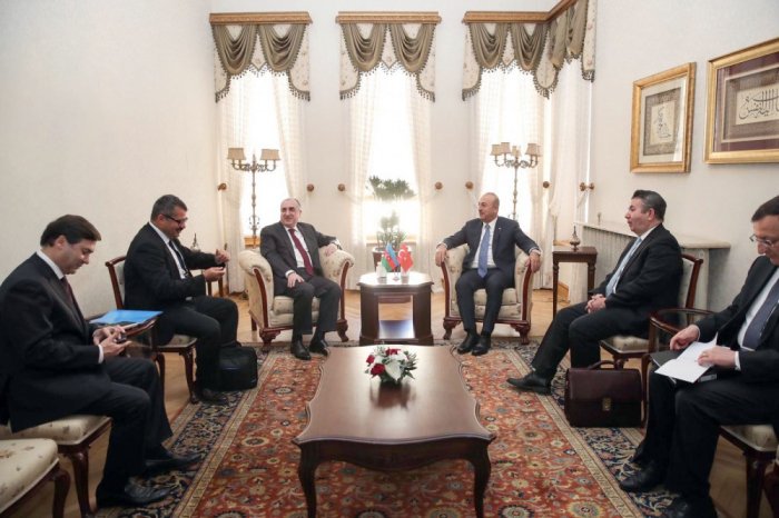 Azerbaijani FM meets with his Turkish couterpart