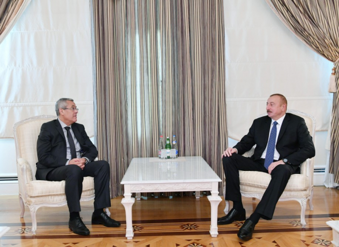 Presidente Ilham Aliyev recibe al ministro marroquí