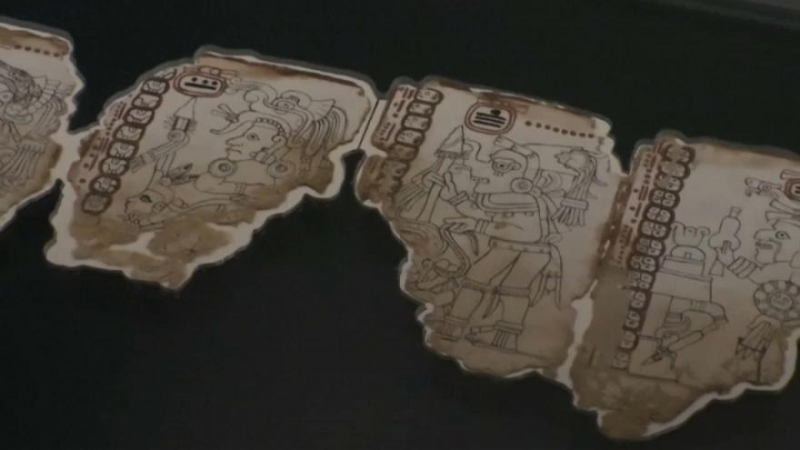 Thousand year old Mayan-style text goes on display in Mexico City