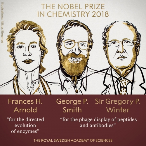 Arnold, Smith and Winter receive 2018 Nobel Prize for Chemistry