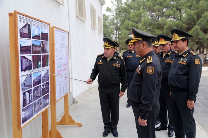 Azerbaijani defense minister attends opening of Central Military Veterinary Laboratory
