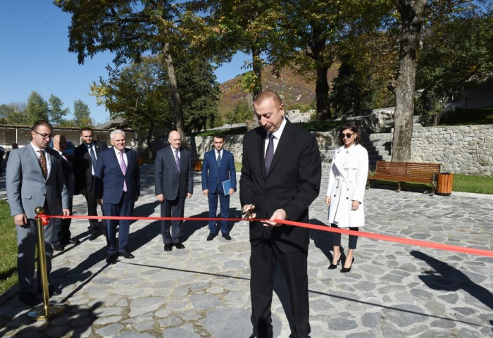 President Ilham Aliyev visit Shaki district, attend several openings - UPDATED
