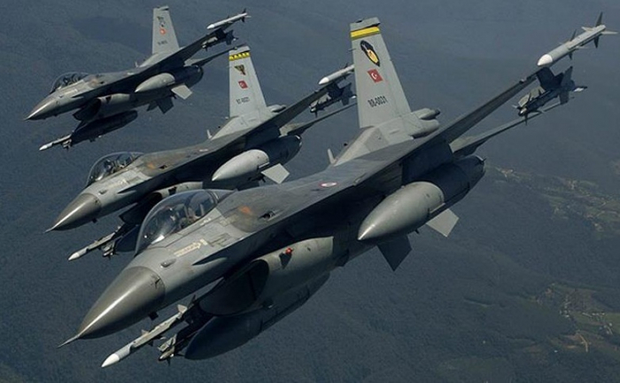 Türkiyə PKK-nın mövqelərini bombalayıb