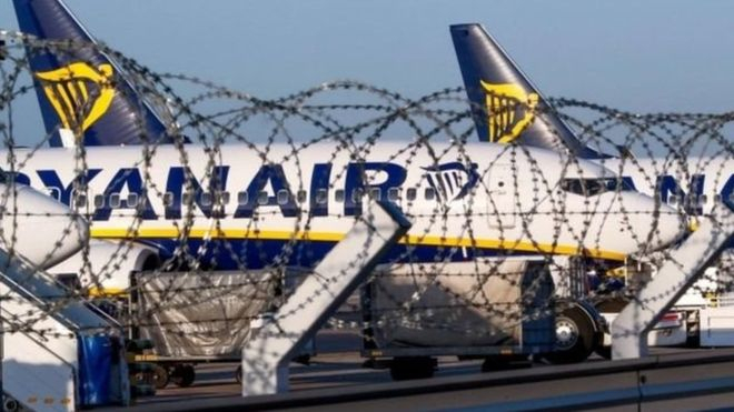 احتجاز طائرة لـ"ريان إير" الأيرلندية في فرنسا بسبب خلاف مالي