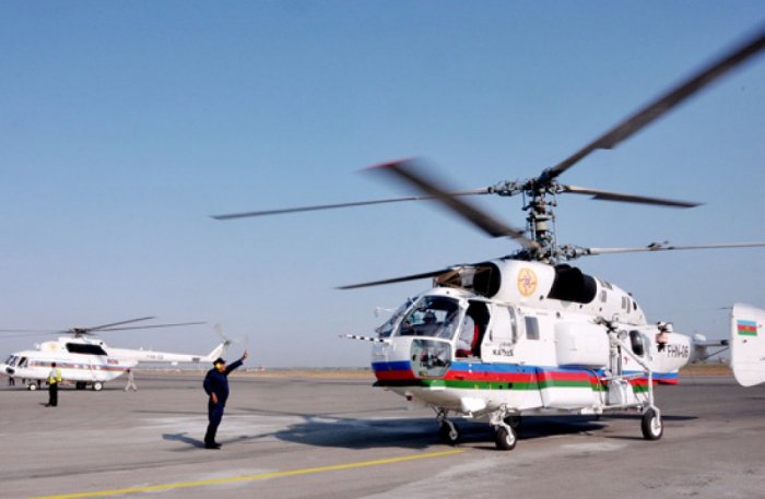 Bakıdan helikopterlə Gəncəyə xilasedicilər göndərildi 