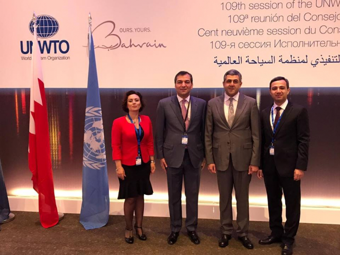 Delegación de Azerbaiyán participa en la 109 reunión del Consejo Ejecutivo de la Organización Mundial del Turismo