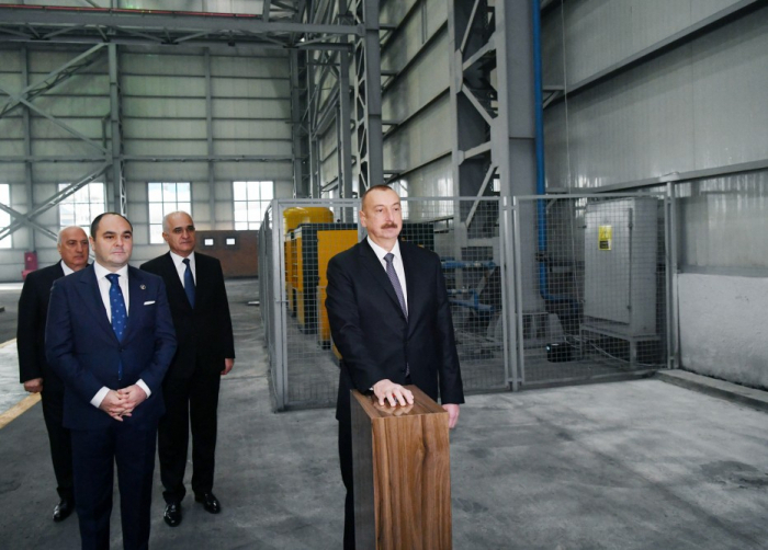 Ilham Aliyev participe à l’inauguration du Parc industriel chimique de Soumgaït - PHOTOS