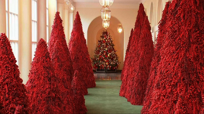 Melania Trump unveiled the White House Christmas decorations