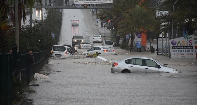 Bodrum underwater as floods, hail sweep the Turkish resort town