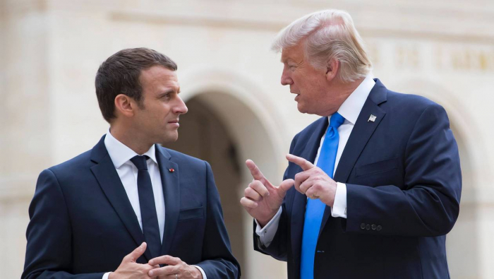 A Paris, Trump attaque Macron sur sa proposition d