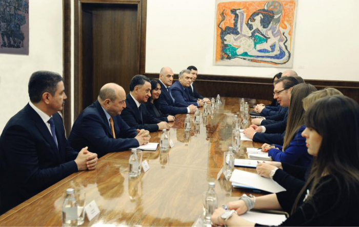 Ramil Usubov Serbiya prezidenti ilə görüşüb