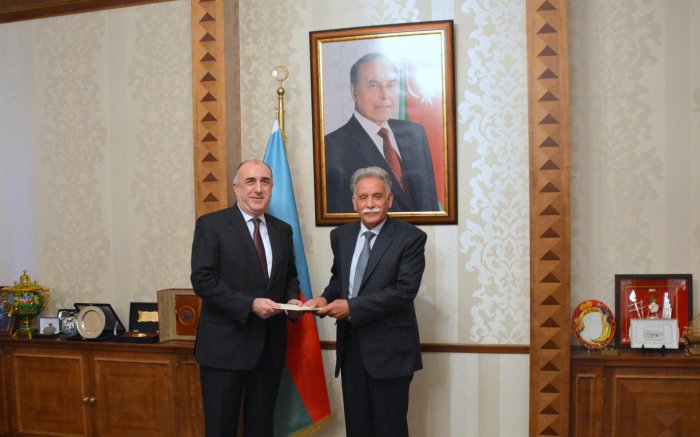 Azerbaijani FM receives newly appointed ambassador of Afghanistan