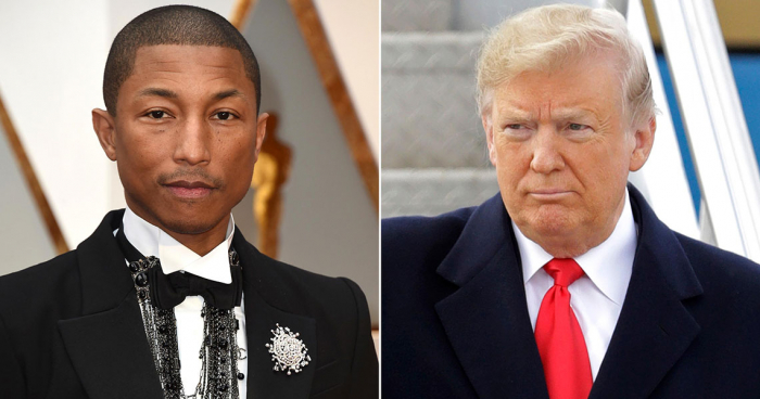 Pharrell Williams le prohíbe a Trump usar su música