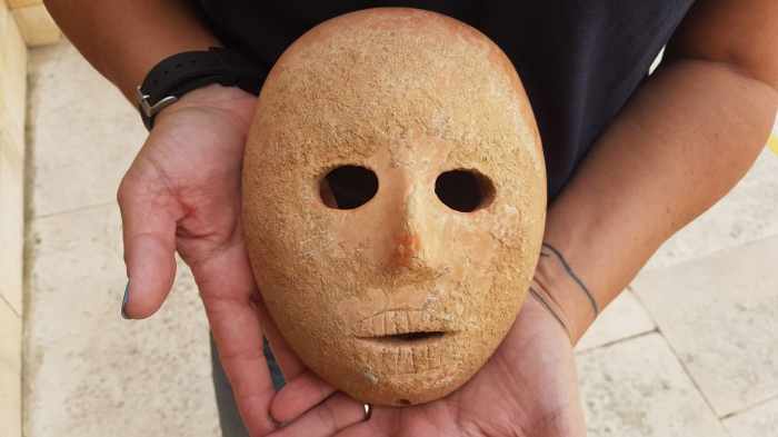 9,000-year-old rare stone mask discovered in Israel