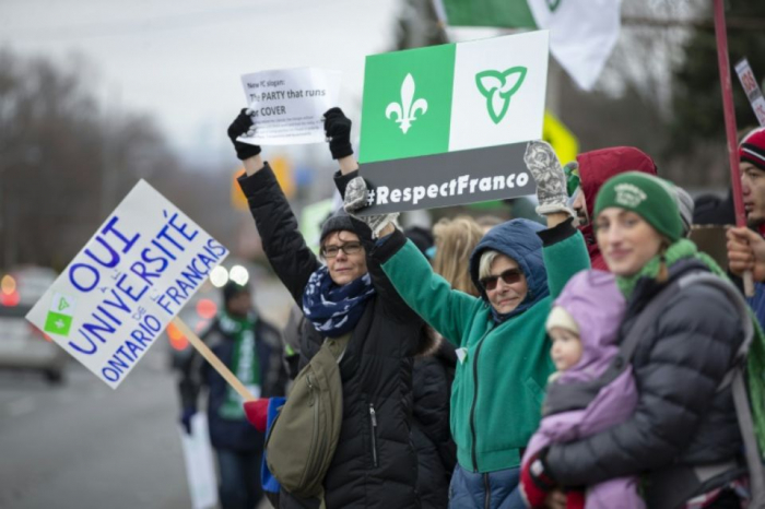 Canada: manifestations de francophones contre le gouvernement d