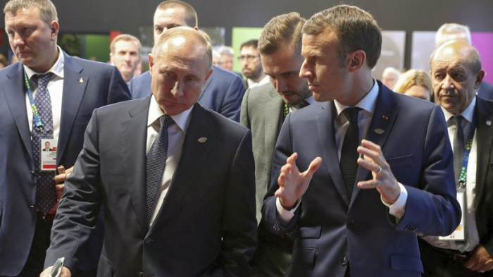 Wladimir Putin erklärt Emmanuel Macron die Ukraine-Krise