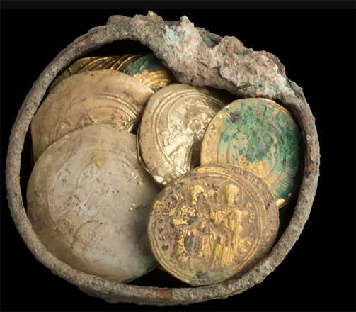 Cache of gold coins and 900-year-old gold earring found in Israel