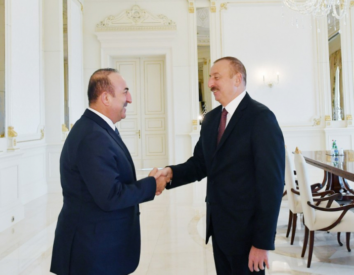   Presidente Ilham Aliyev recibe al canciller turco-   Actualizado    
