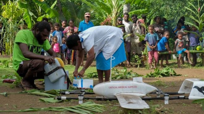 Vanuatu uses drones to deliver vaccines to remote island