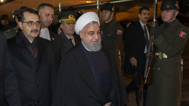 Iranischer Staatspräsident Rohani in Ankara