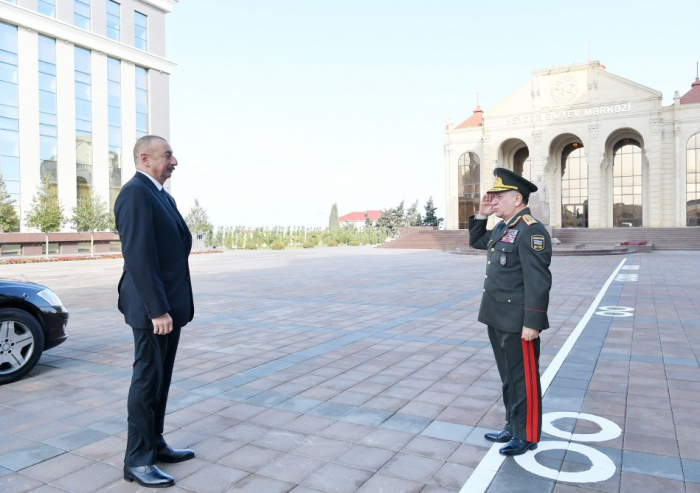   Präsident Ilham Aliyev weiht neues Lehrgebäude der Polizeiakademie des Innenministeriums ein  