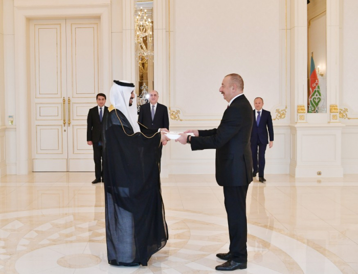   Le président Aliyev reçoit les lettres de créance du nouvel ambassadeur saoudien  