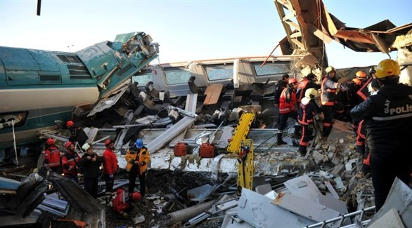 تركيا: مقتل 4 وإصابة 43 في حادث قطار بأنقرة