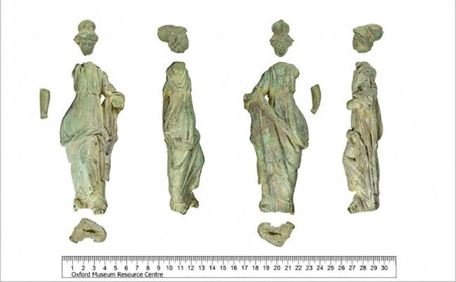 Roman statue found in margarine tub on English farm