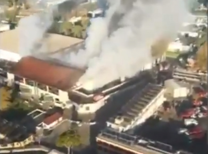 Rome blanketed in smoke after huge fire breaks out at disposal plant amid waste crisis