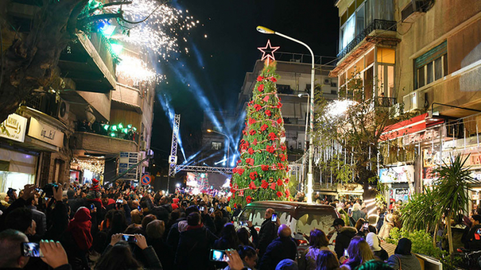 Damasco brilla a la espera de la Navidad y Año Nuevo meses después de su liberación total