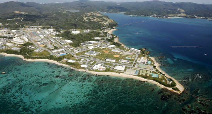  Comienza en Okinawa el terraplenado previo al traslado de la base aérea de EEUU 