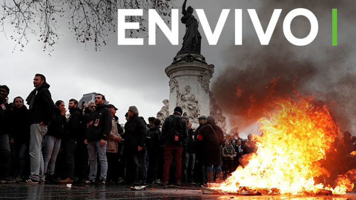 EN VIVO: Protesta estudiantil en las calles de París contra las nuevas tasas de educación