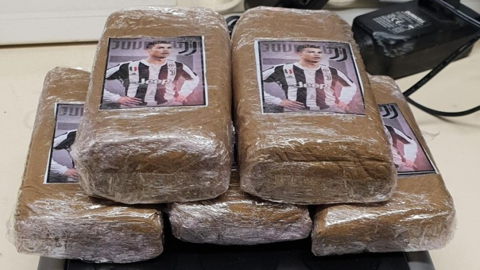 Incautan en Marsella cannabis con la foto de Ronaldo