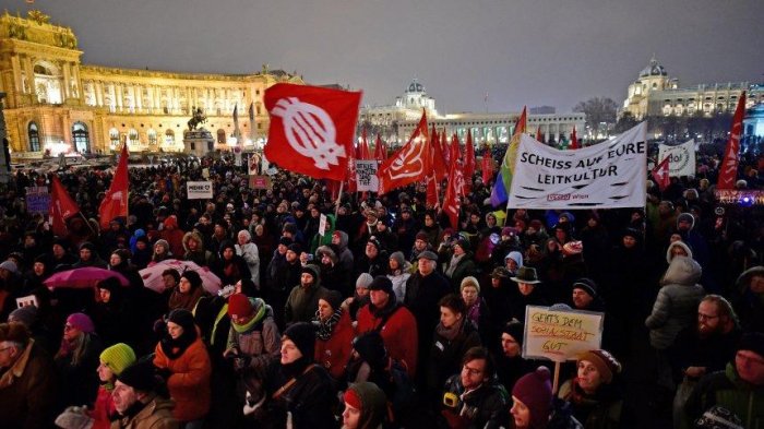 Some 17,000 people took part in anti-government rally in Vienna