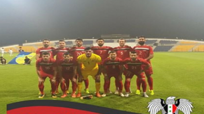 المنتخب السوري لكرة القدم بقمصان تحمل علامة تجارية تركية