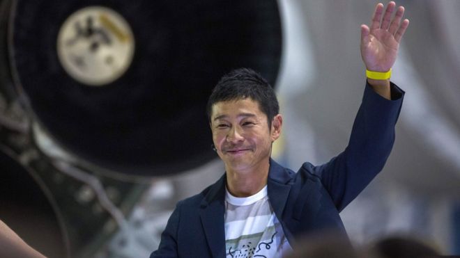  Yusaku Maezawa: Japanese billionaire tweets most retweeted  tweet  