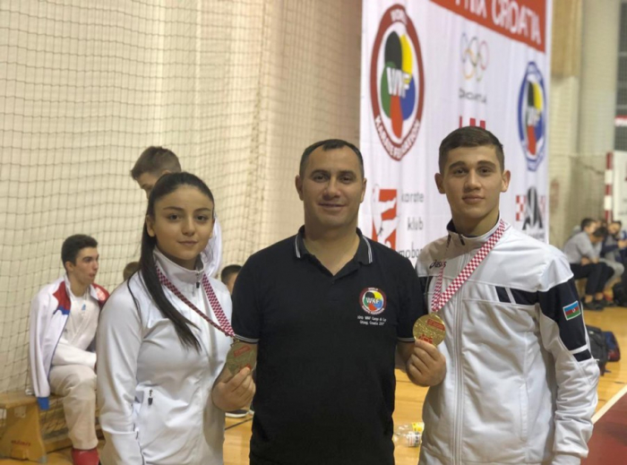   Junior Azerbaijani karate fighters bag two medals at Grand Prix Croatia  
