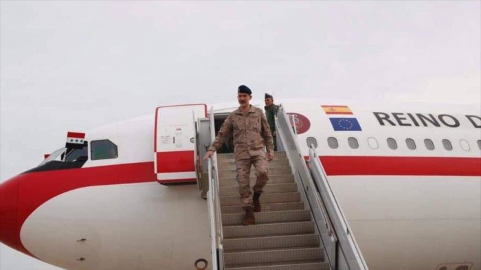 Avión de Felipe VI luce bandera equivocada a su llegada a Irak