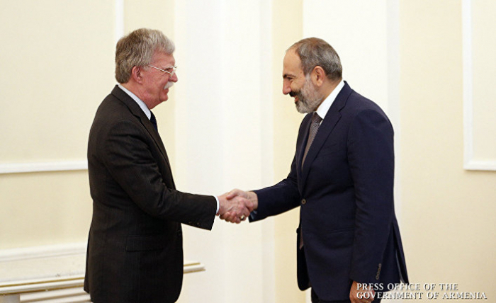   Pashinyan, Bolton discuss bilateral relations and regional situation  