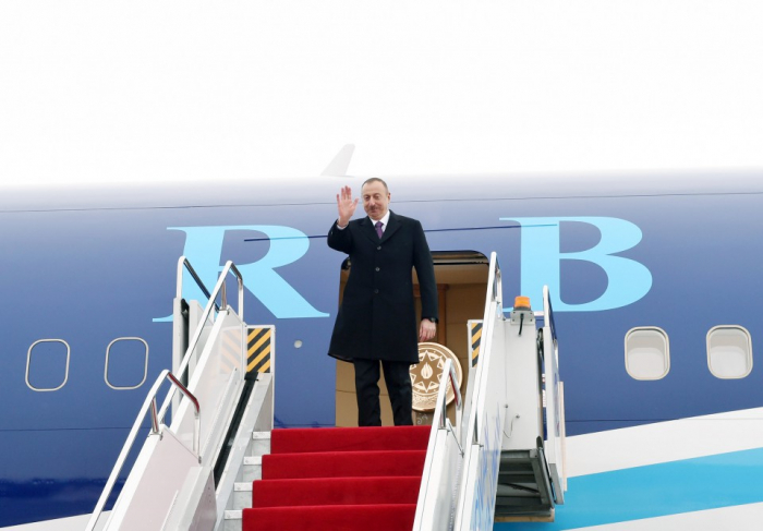 Presidente Ilham Aliyev concluye su visita a Suiza 