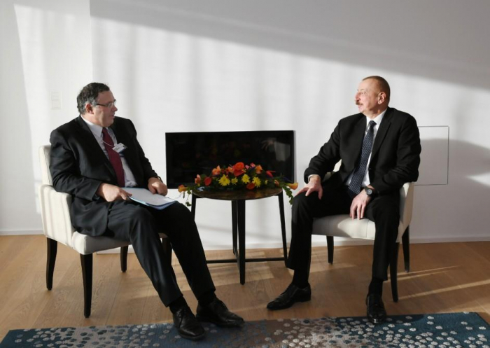   Azerbaijani president meets Total CEO   